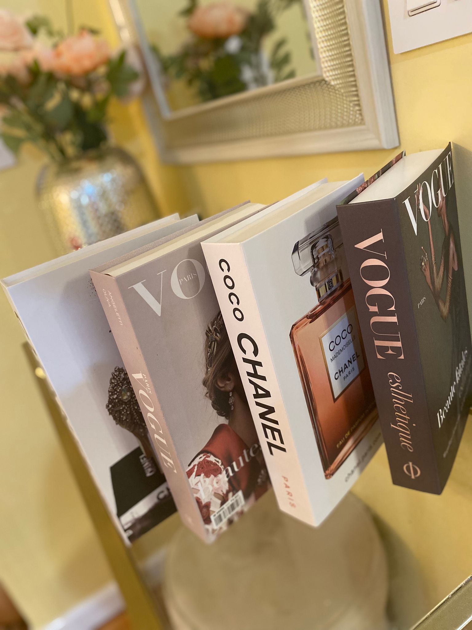 Vogue Decorative Books Fashion Book Décor for Elegant and Refined